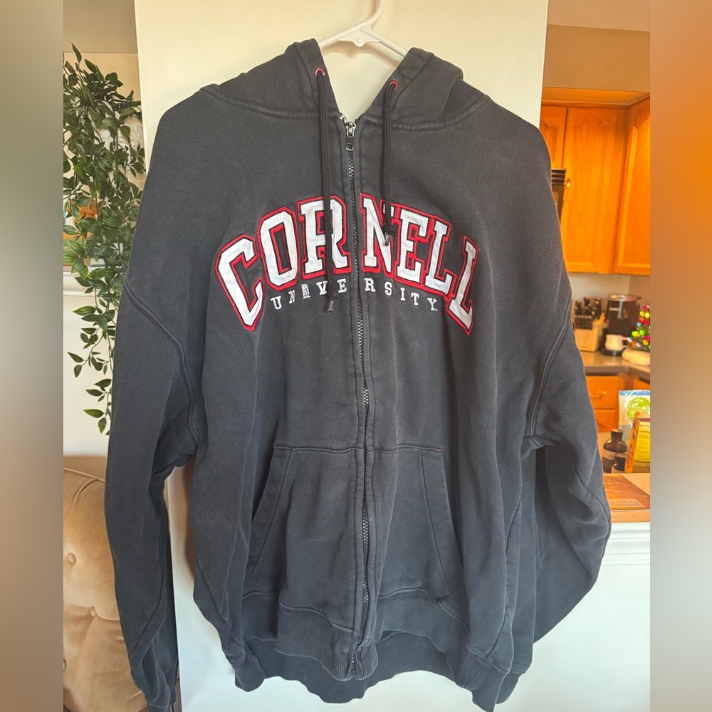 Champion Black and Red Hoodie